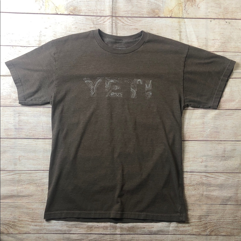 Yeti Dark Brown Short‎ Sleeve Tee